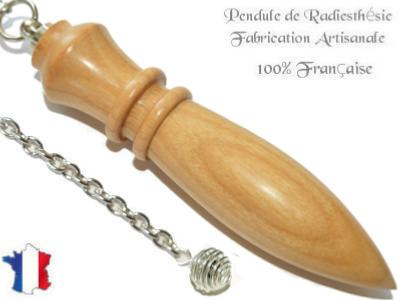Pendule Egyptien Plombé en Bois de Cerisier Pièce Unique N°EGCEPL-5