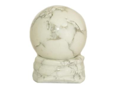 Howlite Blanche Boule en Pierre 3 cm