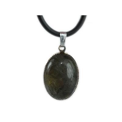 Labradorite Pendentif Cabochon Ovale 18X13 mm