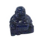 Bouddha Chinois Rieur en Pierre de Lapis Lazuli 5 cm