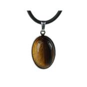 Oeil de Tigre Pendentif Cabochon Ovale 18X13 mm