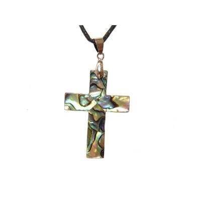 Abalone Pendentif Croix