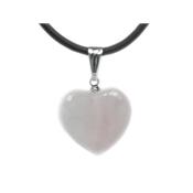 Pendentif Coeur en Quartz Rose 1,8 cm