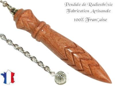 Pendule de Thot Plombé en Bois de Rose Pièce Unique N°THOROSPLPT- 31