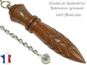 Pendule de Thot Plomb� en Bois d'Eb�ne Verte Pi�ce Unique N�THOEBVPLPT- 14