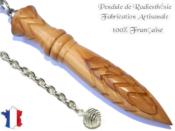 Pendule Egyptien Thot Plomb en Bois d'Olivier Grav Modle Unique NTHOOLPL-168