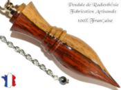 Pendule Amon Création en Bois de Coco avec Aubier Pièce Unique N°AMCOAUB-3