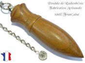 Pendule Amon Plomb Cration en Bois de Palo Santo Pice Unique NAMPALOPL-13