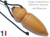 Pendule Celte Cration en Bois de Cerisier Pice unique NCELCER-5