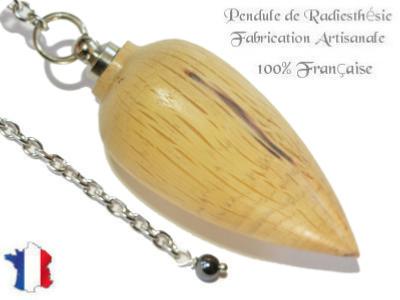 Pendule Goutte en Bois de Chêne de Provence Pièce Unique N°GOUCH-7