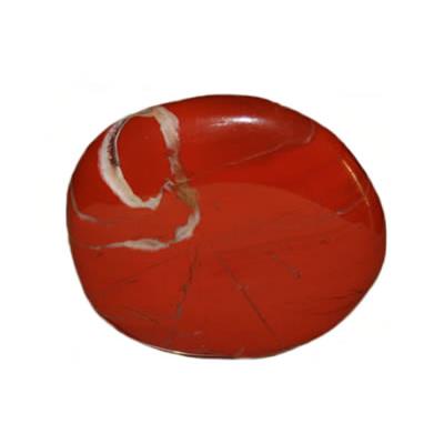 Jaspe Rouge Galet Pierre Plate (3 à 4 cm)