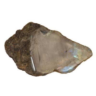 Labradorite Pierre Brute une Face Polie