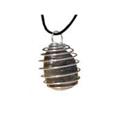 Labradorite Pendentif Cage Pierre Roulées