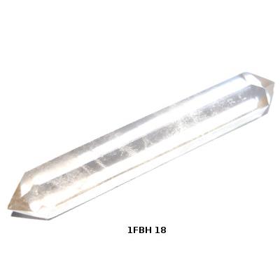 Bâton de Massage Facetté Bi Terminé de Quartz Fumé N° 1FBH18