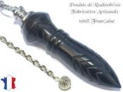 Pendule de Thot Plomb� en Bois d'Eb�ne du Gabon Pi�ce Unique N�THOEBPLPTT- 228