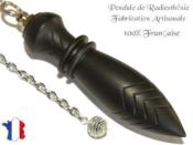 Pendule de Thot Plombé en Bois d'Ebène du Gabon Pièce Unique N°THOEBPLPT- 75