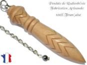 Pendule Egyptien Thot en Bois de Noisetier Gravé Pièce Unique N°THOTNO-8