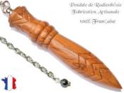 Pendule Egyptien Thot en Bois d'Olivier Grav Pice Unique NTHOOL-197