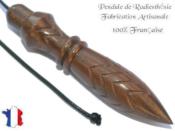 Pendule Egyptien Thot Plomb en Bois de Palo Santo Grav Pice Unique NTHOPALPL-55