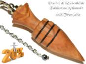 Pendule Amon Création en Bois d'Olivier Pièce Unique N°AMOL-26