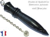 Pendule Atlante Plombé en Bois d'Ebène du Gabon Pièce Unique N°ATLAEBPLTH-21