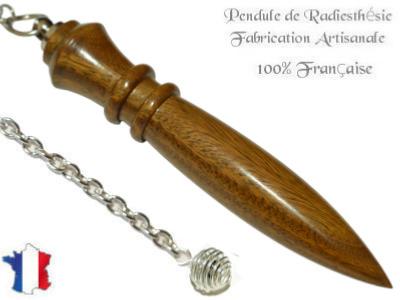 Pendule Egyptien Plombé en Bois de Palo Santo Pièce Unique N°EGPALOPL-4
