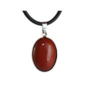 Jaspe Rouge Pendentif Cabochon Ovale 18X13 mm