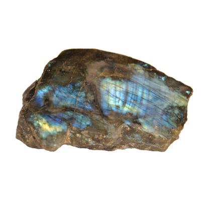 Labradorite Pierre Brute une face Polie