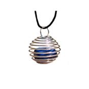 Lapis Lazuli Pendentif Cage Pierre Roulée