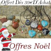Une Pierre Brute + 1 Pendentif Offert Dès 39 Euros d'achat Valable du 10 au 20 Décembre 2025 (22h00) Modèles Selon Disponibilité