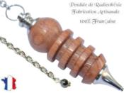 Pendule Egyptien Isis en Bois de Rose Pièce Unique N°ISIRO-2