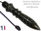 Pendule de Thot Plombé en Bois d'Ebène du Gabon Pièce Unique N°THOEBPLPTC- 243