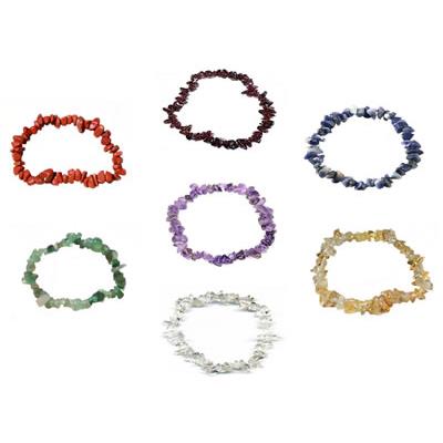 Lot de 7 Bracelets en Pierre Baroque Sept Chakras