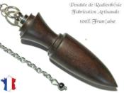 Pendule Amon Création en Bois d'Ebène de Macassar Pièce Unique N°AMEBMAC-5