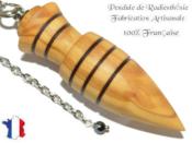 Pendule Amon Création en Bois d'Olivier Pièce Unique N°AMOL-35