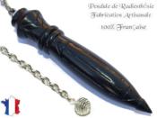 Pendule Atlante Plombé en Bois d'Ebène du Gabon Pièce Unique N°ATLAEBPLTH-17