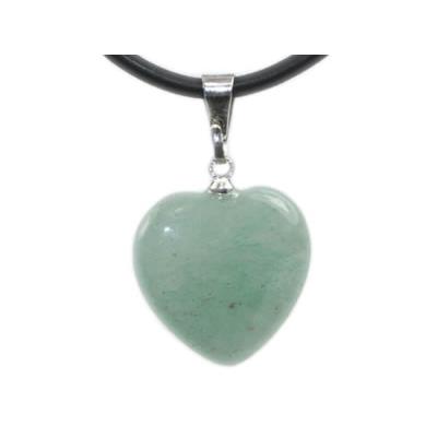 Pendentif Coeur en Aventurine Verte 1,8 cm