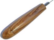 Pendule Bio Sensor en Bois d'Olivier avec Témoin Boule en Pierre d'Améthyste Modèle unique N°BAGOLITEM-2