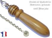 Pendule Celte Plomb Cration en Bois de Buis Pice unique NCELBUPL-8