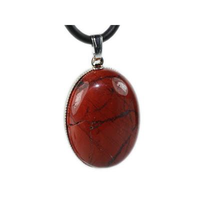 Jaspe Rouge Pendentif Cabochon Ovale 25X18 mm