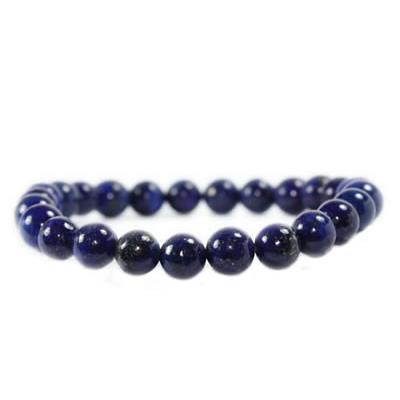 Bracelet en Pierres Boules de Lapis Lazuli (6 mm)