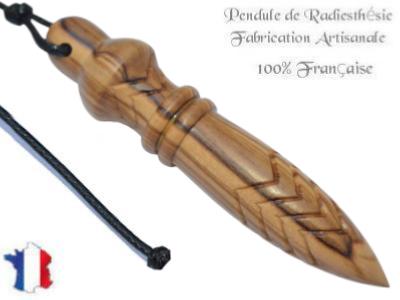 Pendule Egyptien Thot en Bois d'Olivier Gravé Pièce Unique N°THOOL-210