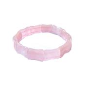 Bracelet Rectangles en Quartz Rose