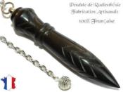 Pendule de Thot Plomb� en Bois d'Eb�ne du Gabon Pi�ce Unique N�THOEBPLPT- 233