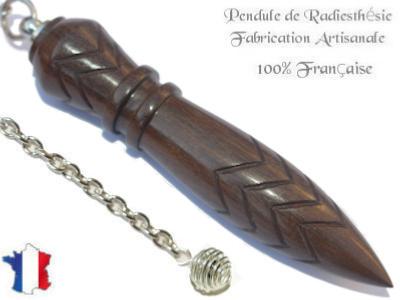 Pendule de Thot Plombé en Bois d'Ebène Verte Pièce Unique N°THOEBVPLPT- 12