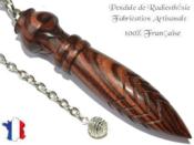 Pendule de Thot Plomb en Bois de Violette Pice Unique NTHOVIOPL-85