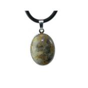 Agate Crazy Lace Pendentif Cabochon Ovale 18X13 mm