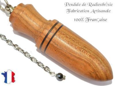 Pendule Amon Création en Bois d'Abricotier Pièce Unique N°AMABR-7