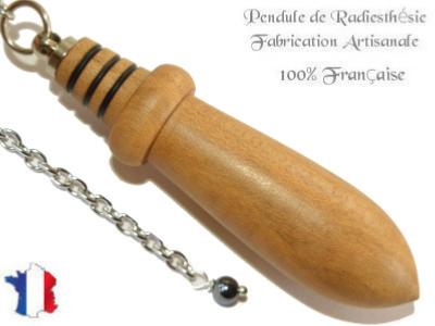 Pendule Celte Création en Bois de Houx Piéce unique N°CELHOU-2