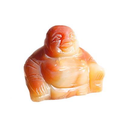 Bouddha Chinois Rieur en Pierre de Cornaline 5 cm